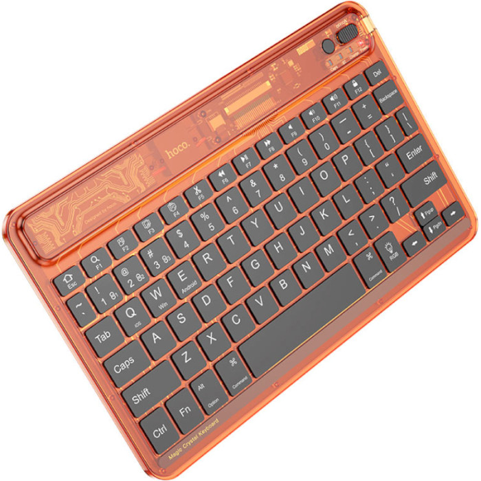 Клавиатура беспроводная HOCO S55 Transparent Discovery Edition Citrus