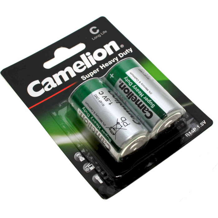 Батарейка CAMELION Super Heavy Duty C 2шт/уп (10000214)