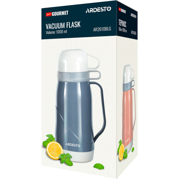 Термос ARDESTO Gemini Gourmet 1л Gray (AR2610BLG)