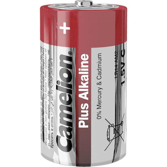 Батарейка CAMELION Plus Alkaline C 2шт/уп (11000214)