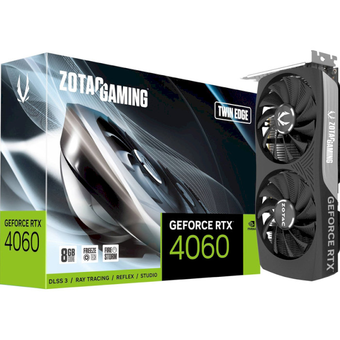 Видеокарта ZOTAC Gaming GeForce RTX 4060 8GB Twin Edge (ZT-D40600E-10M)