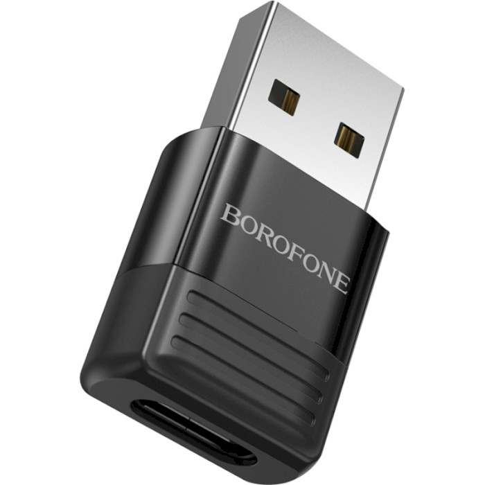 Адаптер OTG BOROFONE BV18 USB 2.0 AM to Type-CF Black