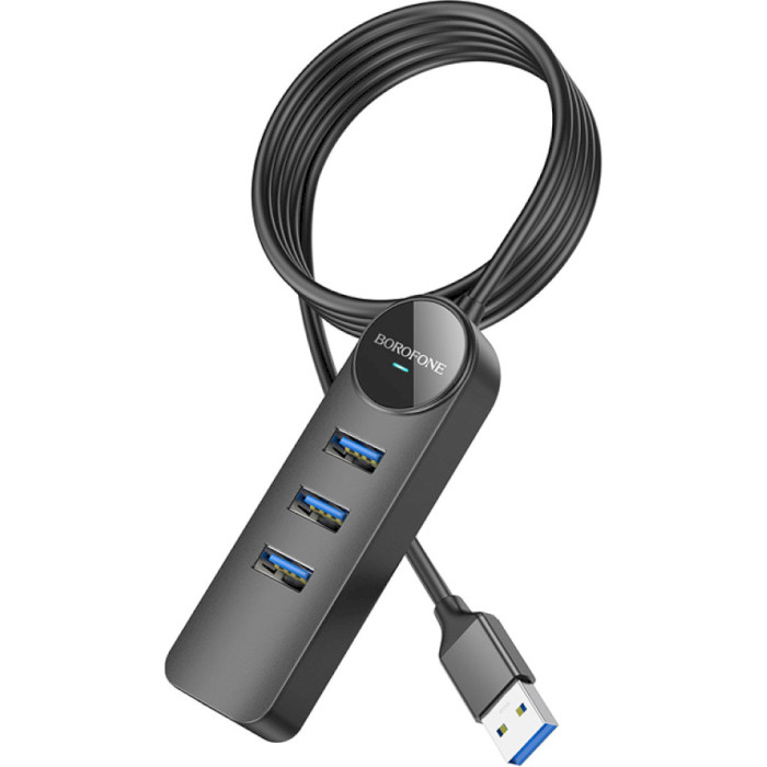 USB-хаб BOROFONE DH5 Erudite USB-A to 4xUSB3.0 (1.2m)