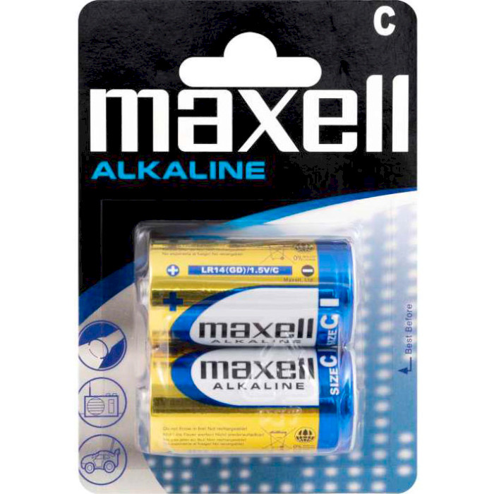 Батарейка MAXELL Alkaline C 2шт/уп (774417.04.EU)