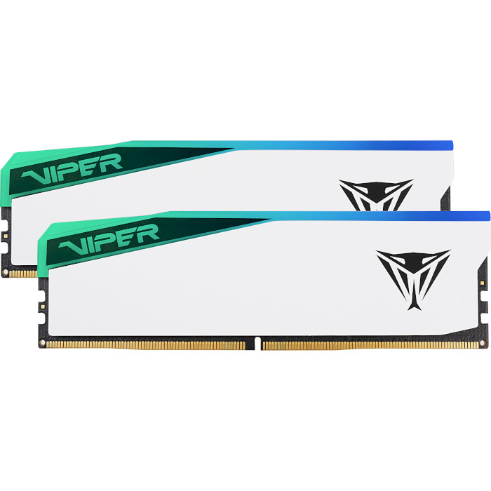 Модуль памяти PATRIOT Viper Elite 5 RGB DDR5 6200MHz 64GB Kit 2x32GB (PVER564G62C42KW)