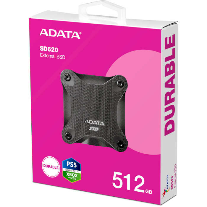 Портативний SSD диск ADATA SD620 512GB USB3.2 Gen2 Black (SD620-512GCBK)