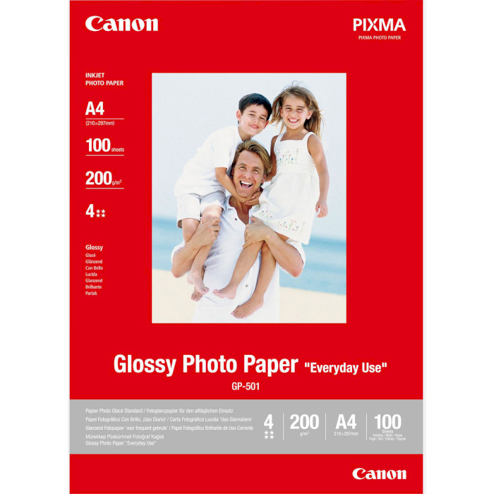 Фотопапір CANON Glossy Photo Paper Everyday Use A4 200г/м² 100л (0775B001)