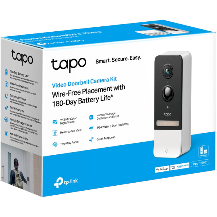 Розумний відеодзвінок TP-LINK TAPO D230S1