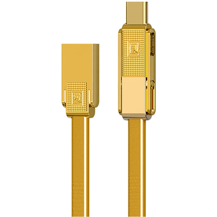 Кабель REMAX Gplex 3-in 1 USB-A to Lightning/Micro-USB/Type-C 1м Gold (RC-070TH-GD)