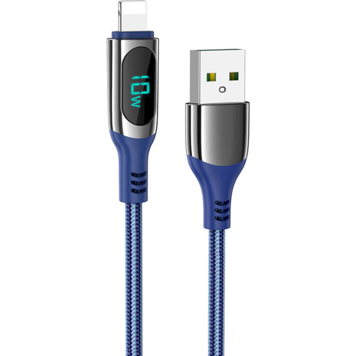 Кабель HOCO S51 Extreme USB-A to Lightning 1.2м Blue