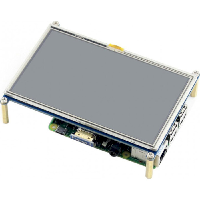 Дисплей WAVESHARE 5" Resistive Touch Screen LCD TFT 800x480 HDMI Low Power for Pi 3/4 (10563)