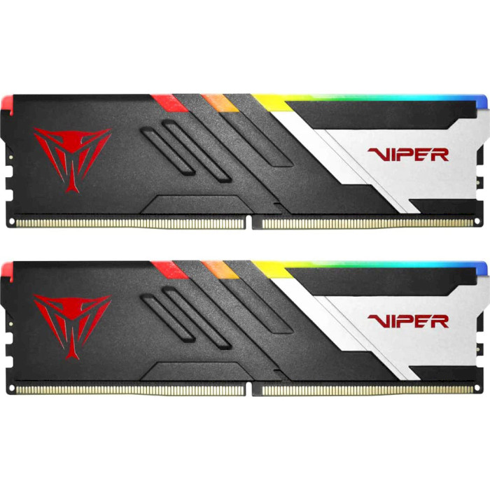 Модуль памяти PATRIOT Viper Venom RGB DDR5 5200MHz 64GB Kit 2x32GB (PVVR564G520C40K)