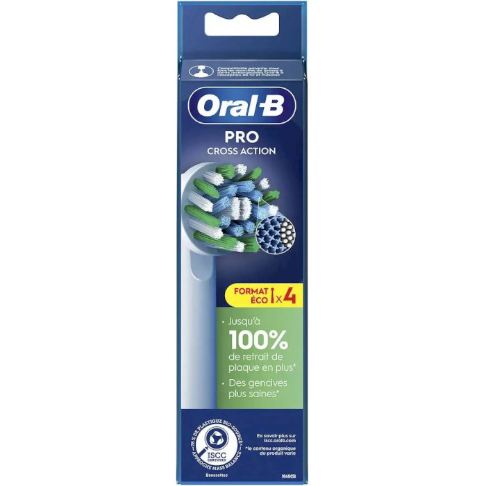 Насадка для зубної щітки BRAUN ORAL-B Pro CrossAction EB50RX White 4шт (90435208)