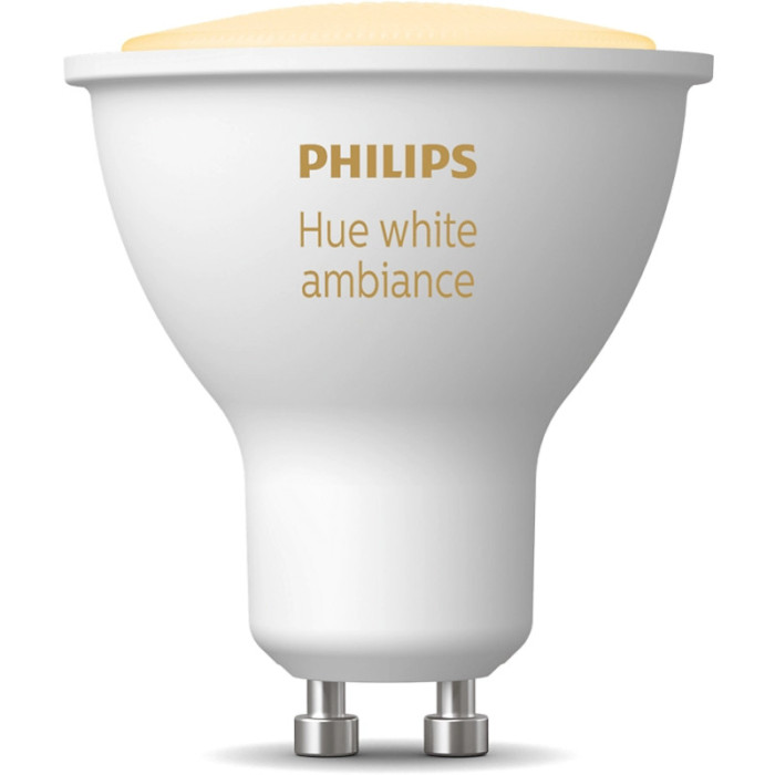 Умная лампа PHILIPS HUE White Ambience GU10 5W 2200-6500K (929001953309)