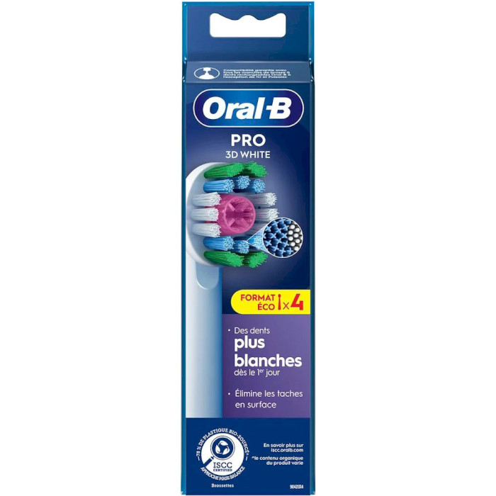 Насадка для зубної щітки BRAUN ORAL-B Pro 3D White EB18PRX 4шт (8006540895238)