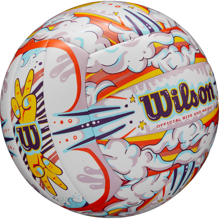 М'яч для пляжного волейболу WILSON Graffiti Peace Size 5 (WV4006901XBOF)