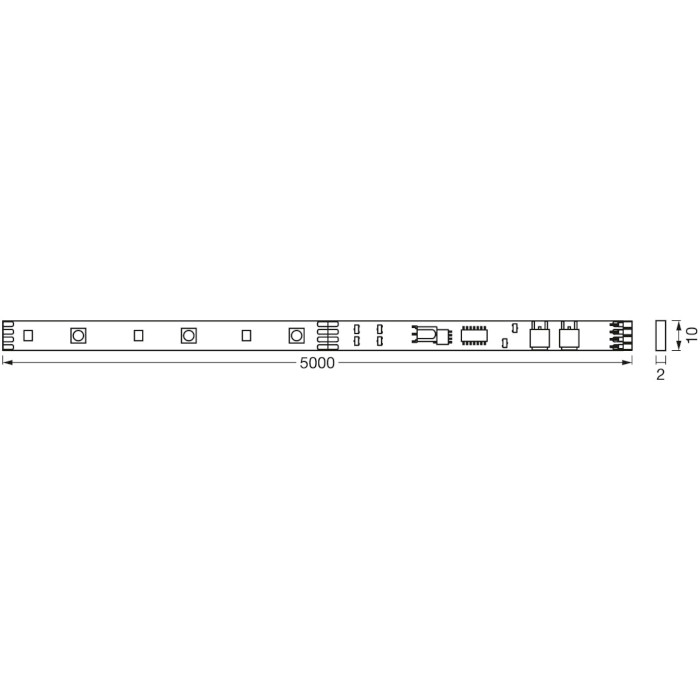 Світлодіодна стрічка LEDVANCE Flex RGBWW 5м (4099854095443)