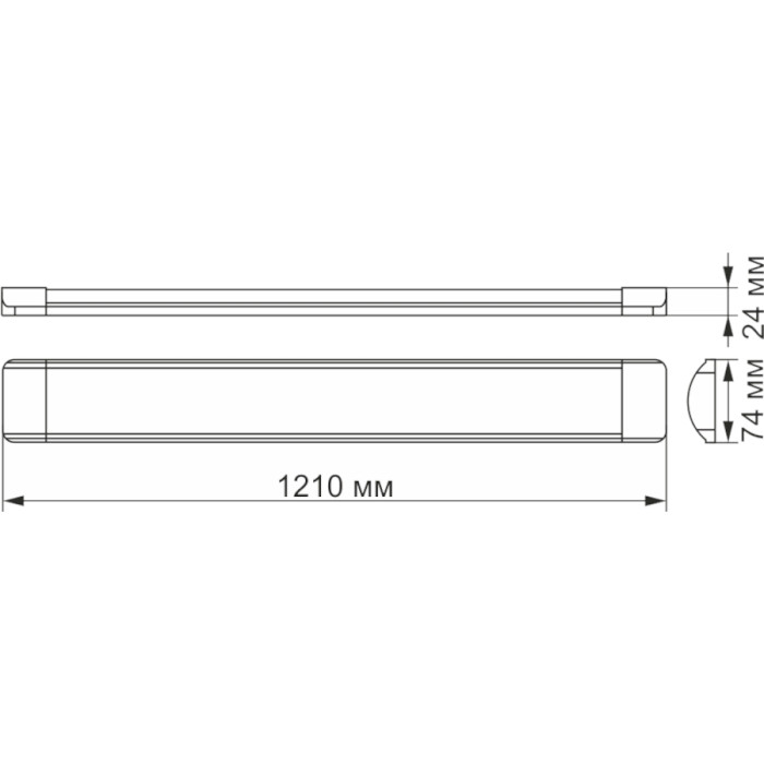 Ллінійний світильник VIDEX VL-BN-36125 36W 5000K