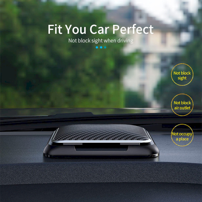 Автотримач для смартфона ESSAGER Jubo Phoen Holder of Car Dashboard Center Control Black