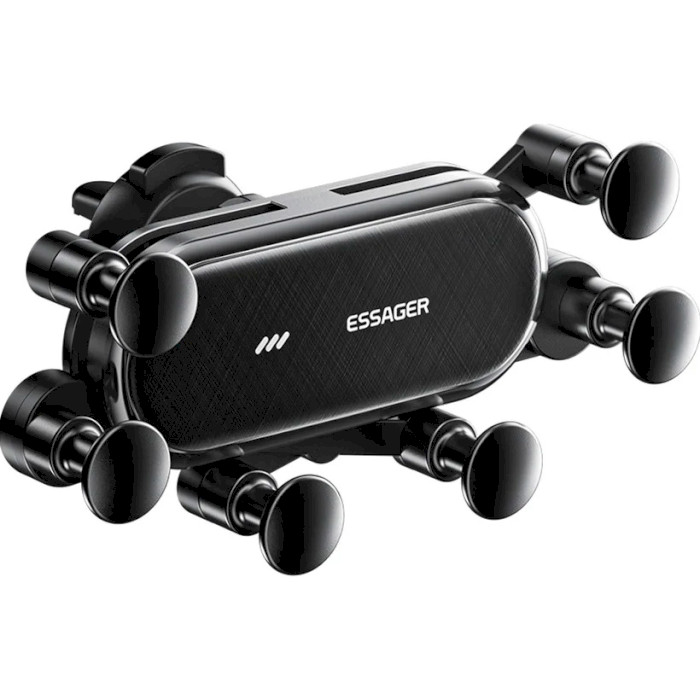Автодержатель для смартфона ESSAGER Vios Gravity Car Mount Phone Holder Black