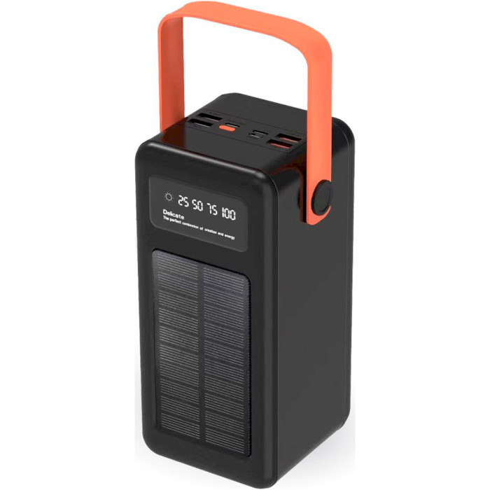 Повербанк с солнечной батареей ACL PW-53 80000mAh Black