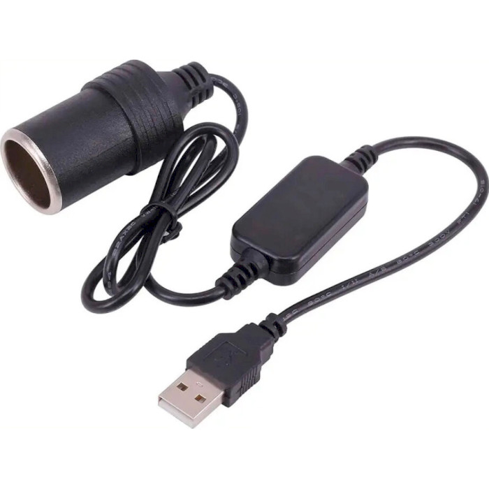 Адаптер XOKO CC-512 USB-A to Car Cigarette Black