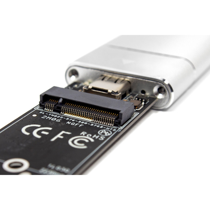 Кишеня зовнішня FRIME FHE221.M2UC M.2 SSD to USB 3.1 Silver