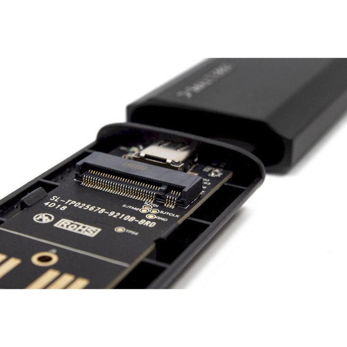 Кишеня зовнішня FRIME FHE300.M2UC M.2 SSD to USB 3.2 Black