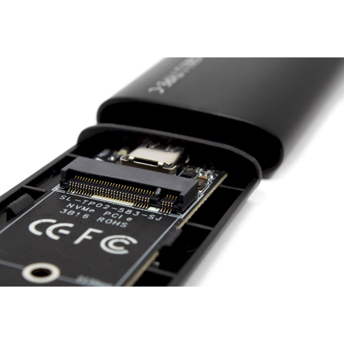 Карман внешний FRIME FHE400.M2UC M.2 SSD to USB 3.2 Black