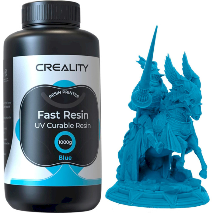Фотополимерная резина для 3D принтера CREALITY Fast Resin, 1кг, Blue (3302180007)