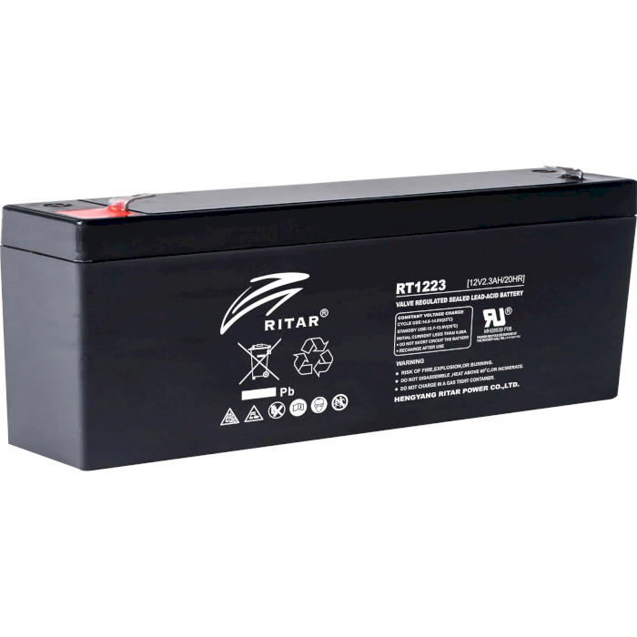 Аккумуляторная батарея RITAR RT1223 Black Case (12В, 2.3Ач)