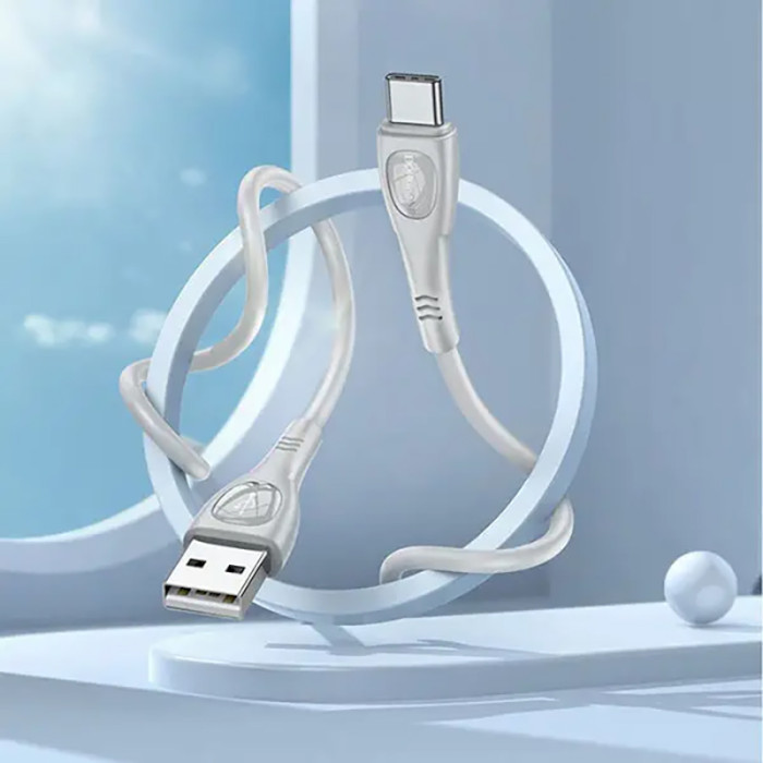 Кабель BOROFONE BX98 Superior USB-A to Type-C 1м Gray