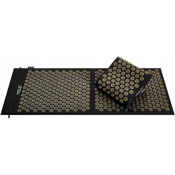Акупунктурный коврик (аппликатор Кузнецова) с подушкой 4FIZJO Ergo Mat XL Black/Gold (4FJ0383)