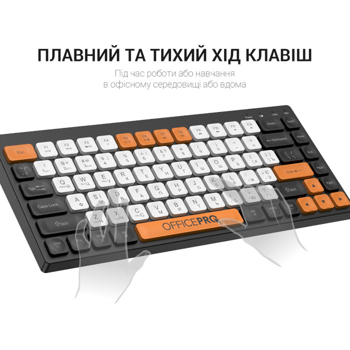 Клавіатура бездротова OFFICEPRO SK955 Black