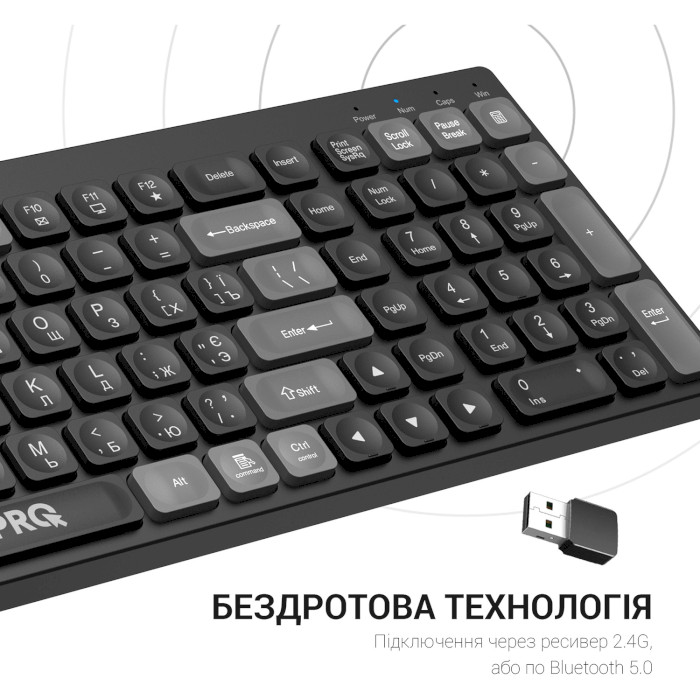 Клавиатура беспроводная OFFICEPRO SK985 Black