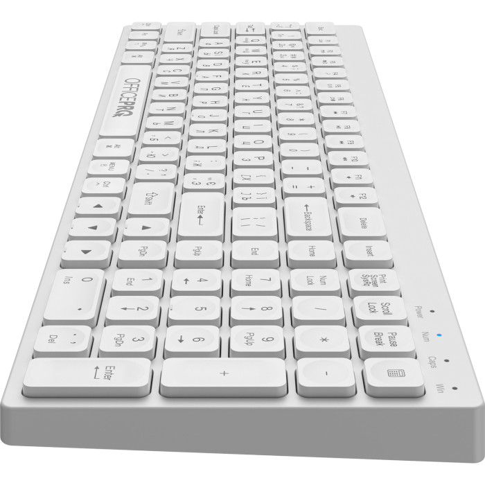 Клавіатура бездротова OFFICEPRO SK985 White