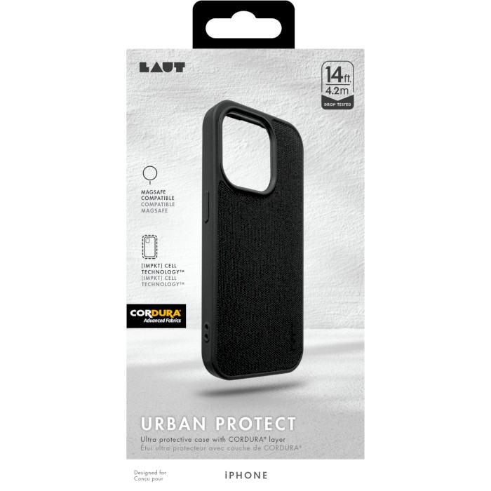 Чохол LAUT Urban Protect для iPhone 15 Plus Black (L_IP23C_UP_BK)