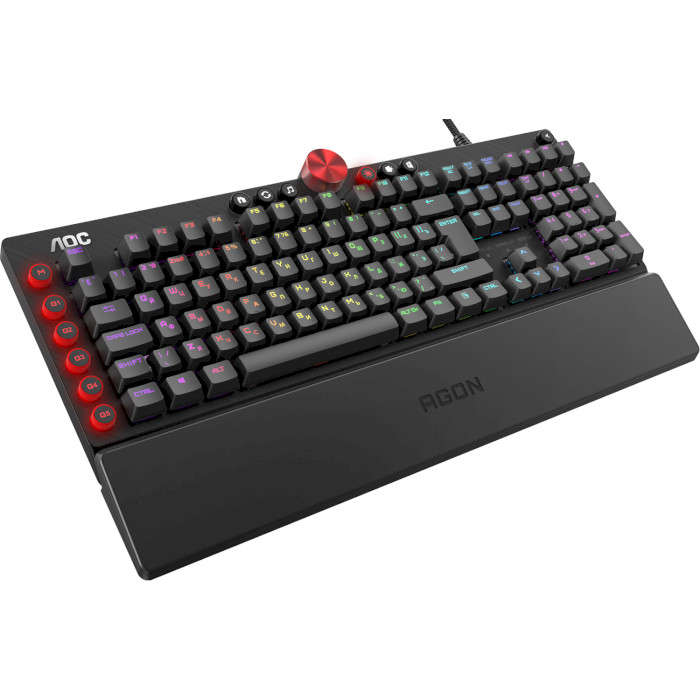 Клавіатура AOC AGK700 Gaming RGB Cherry MX Red Switch