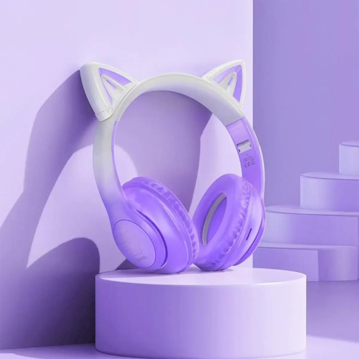 Навушники HOCO W42 Cat Ears Purple Grape