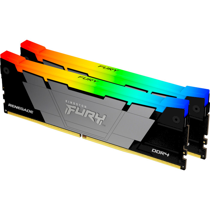 Модуль пам'яті KINGSTON FURY Renegade RGB DDR4 3200MHz 64GB Kit 2x32GB (KF432C16RB2AK2/64)