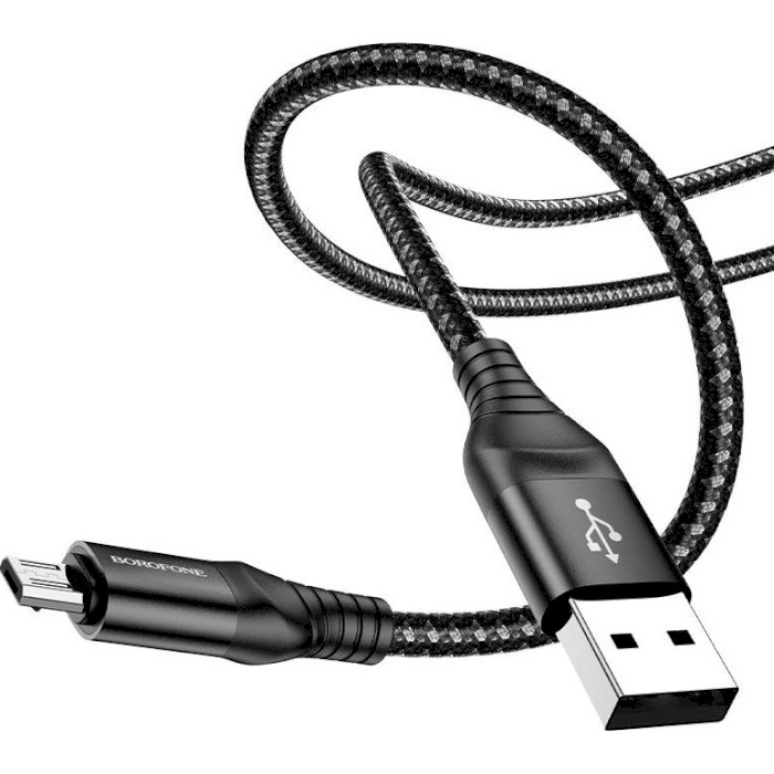 Кабель BOROFONE BX56 Delightful Micro-USB 1м Black