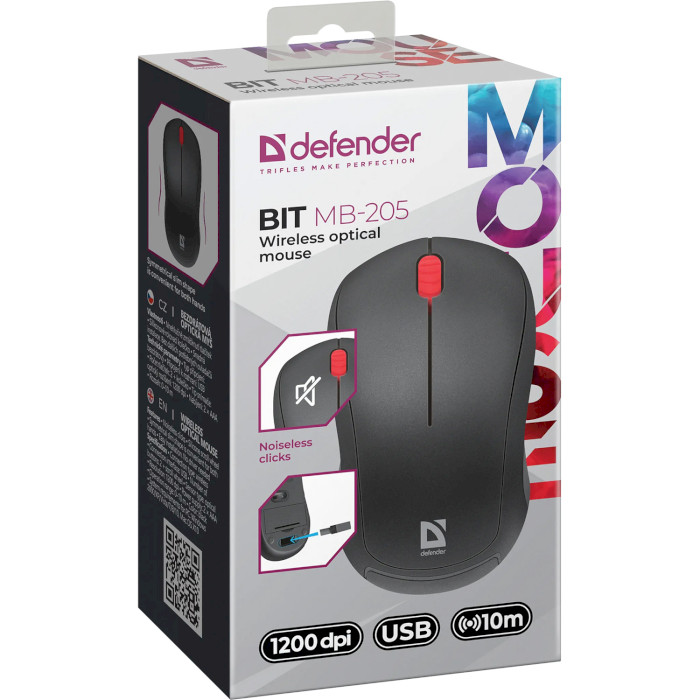 Миша DEFENDER Bit MB-205 Black (52205)