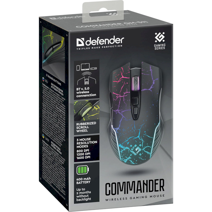 Мышь игровая DEFENDER Commander GM-511 (52557)