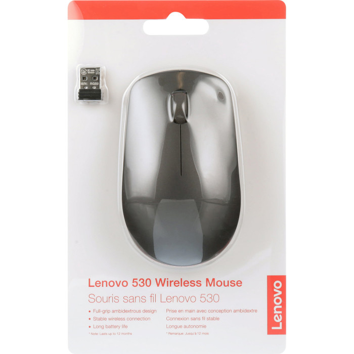 Миша LENOVO 530 Wireless Mouse Graphite (GY50Z49089)