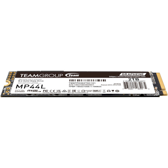 SSD диск TEAM MP44L 2TB M.2 NVMe (TM8FPK002T0C101)