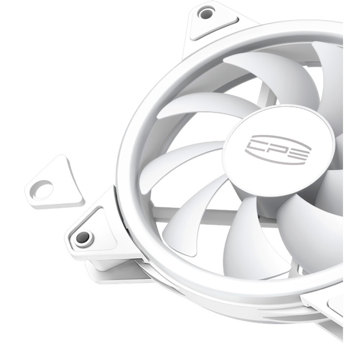 Комплект вентиляторів PCCOOLER F3 T120 ARGB White 3-Pack (F3-T120WHAM3-GL)