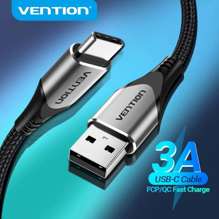 Кабель VENTION USB-A to Type-C 3A 2м Gray (CODHH)