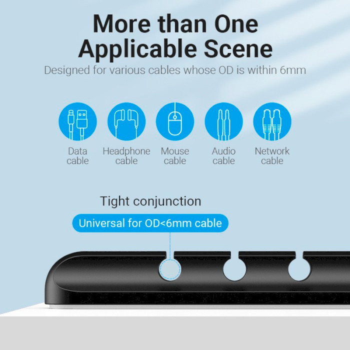 Органайзер для кабелей VENTION 3 Ports Desktop Cable Manager (KBTB0)