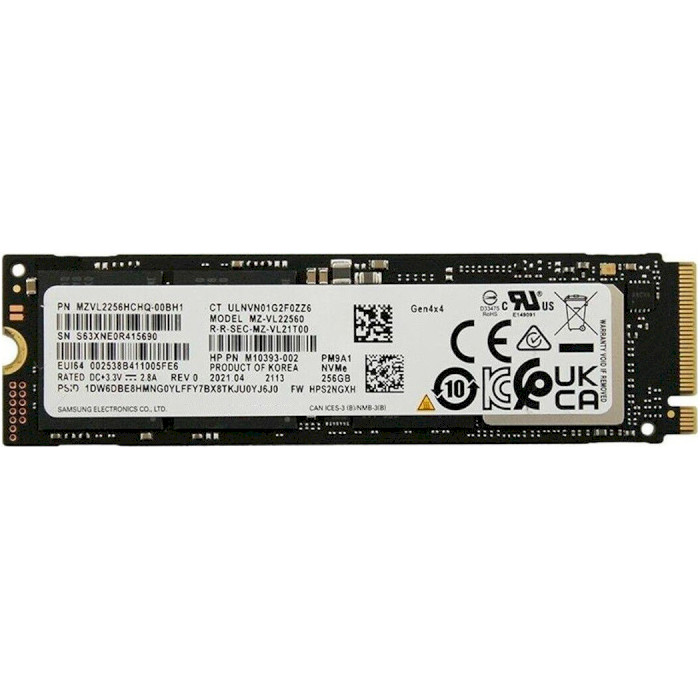 SSD диск SAMSUNG PM9A1 256GB M.2 NVMe Bulk (MZ-VL22560_OEM)