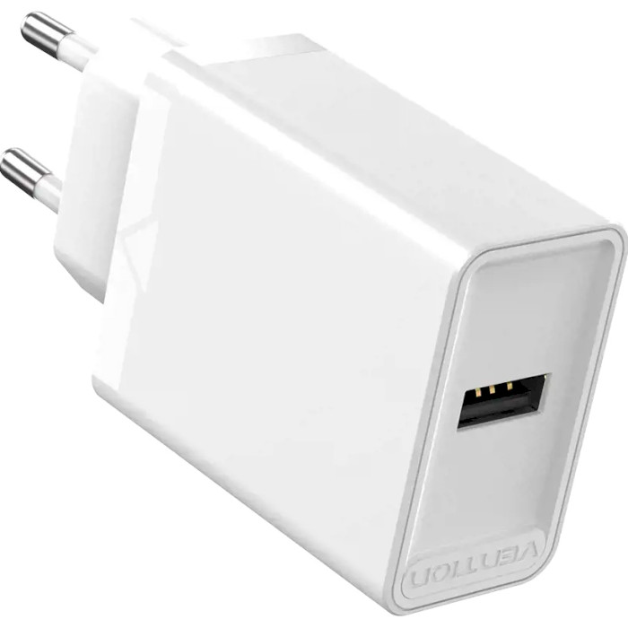 Зарядний пристрій VENTION USB-A 12W Wall Charger White (FAAW0-EU)